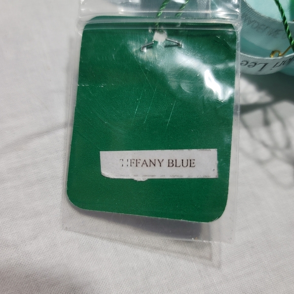 NWT High Low Chiffon Mori Lee Bridesmaid Dress Sweetheart Tiffany Blue Size US10 - Picture 8 of 9